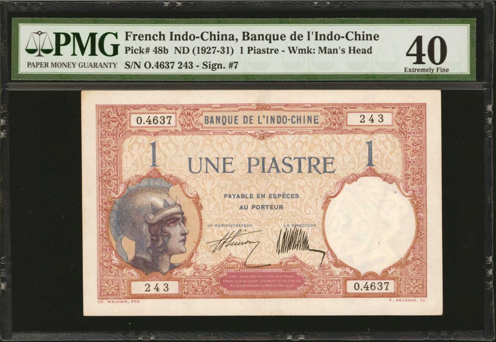 image for: French Indo-China  5 piastres(B142d)