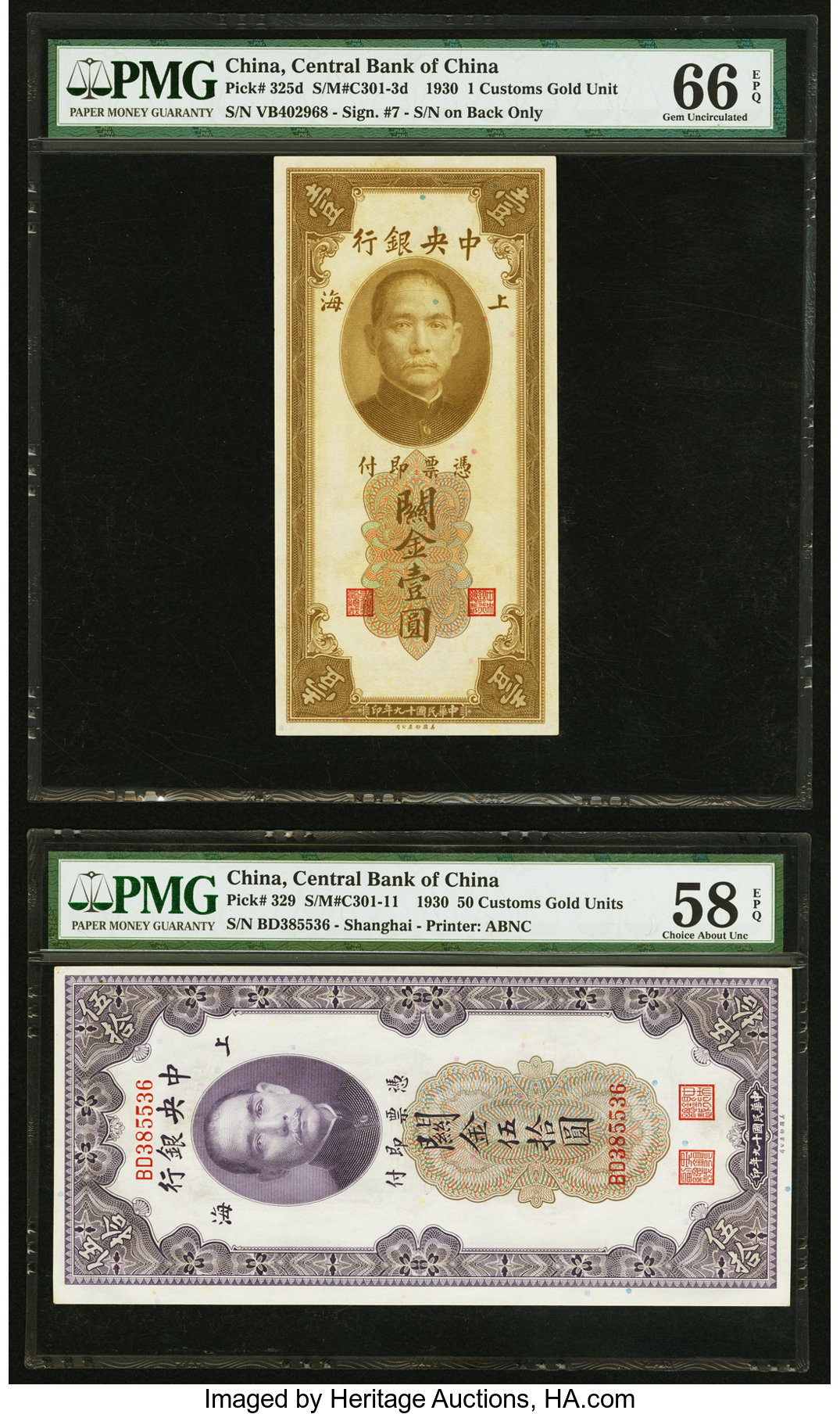 image for: China National Banks  10,000 customs gold units(B3203as)