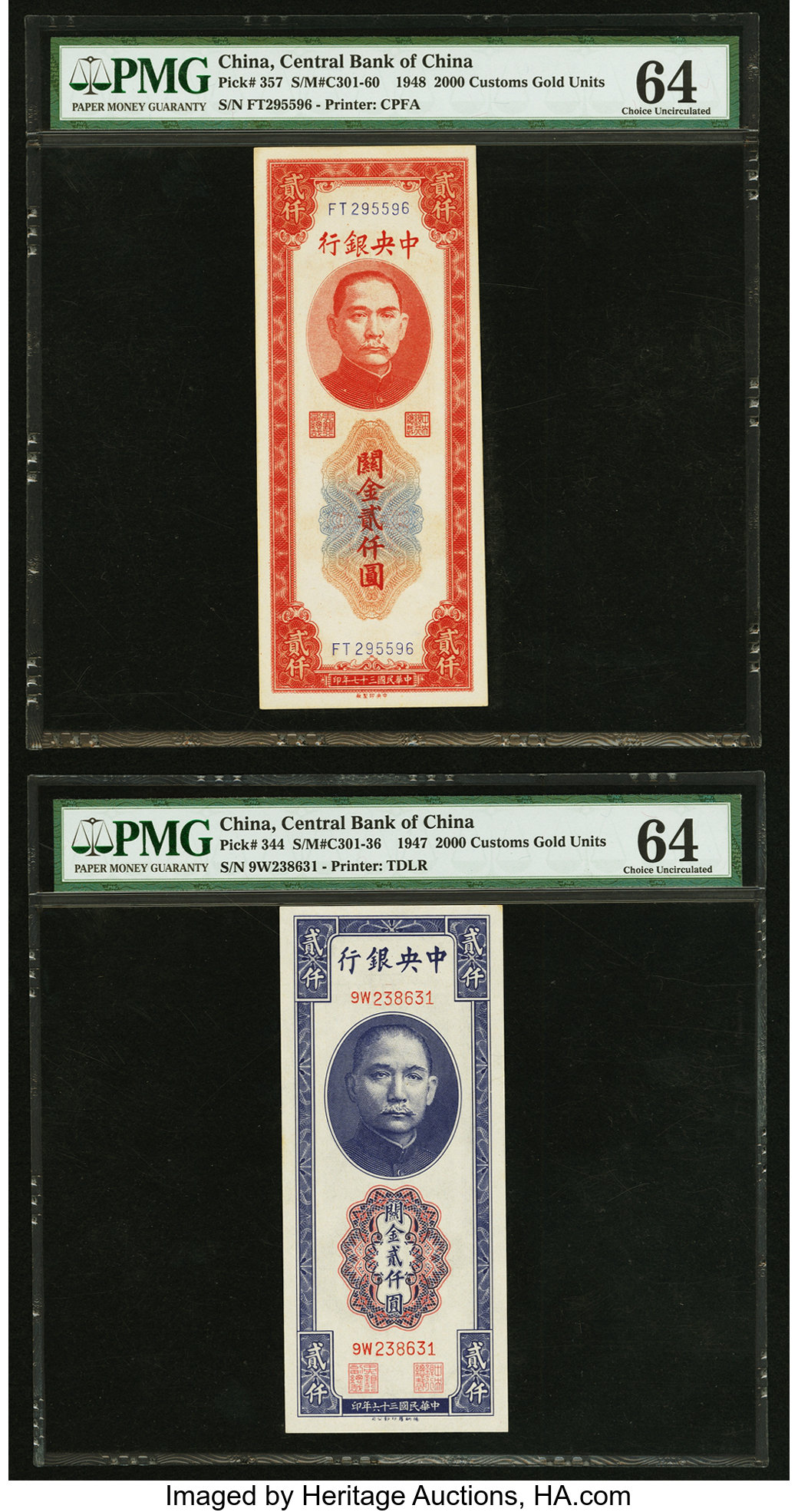image for: China National Banks  5,000 customs gold units(B3221a)