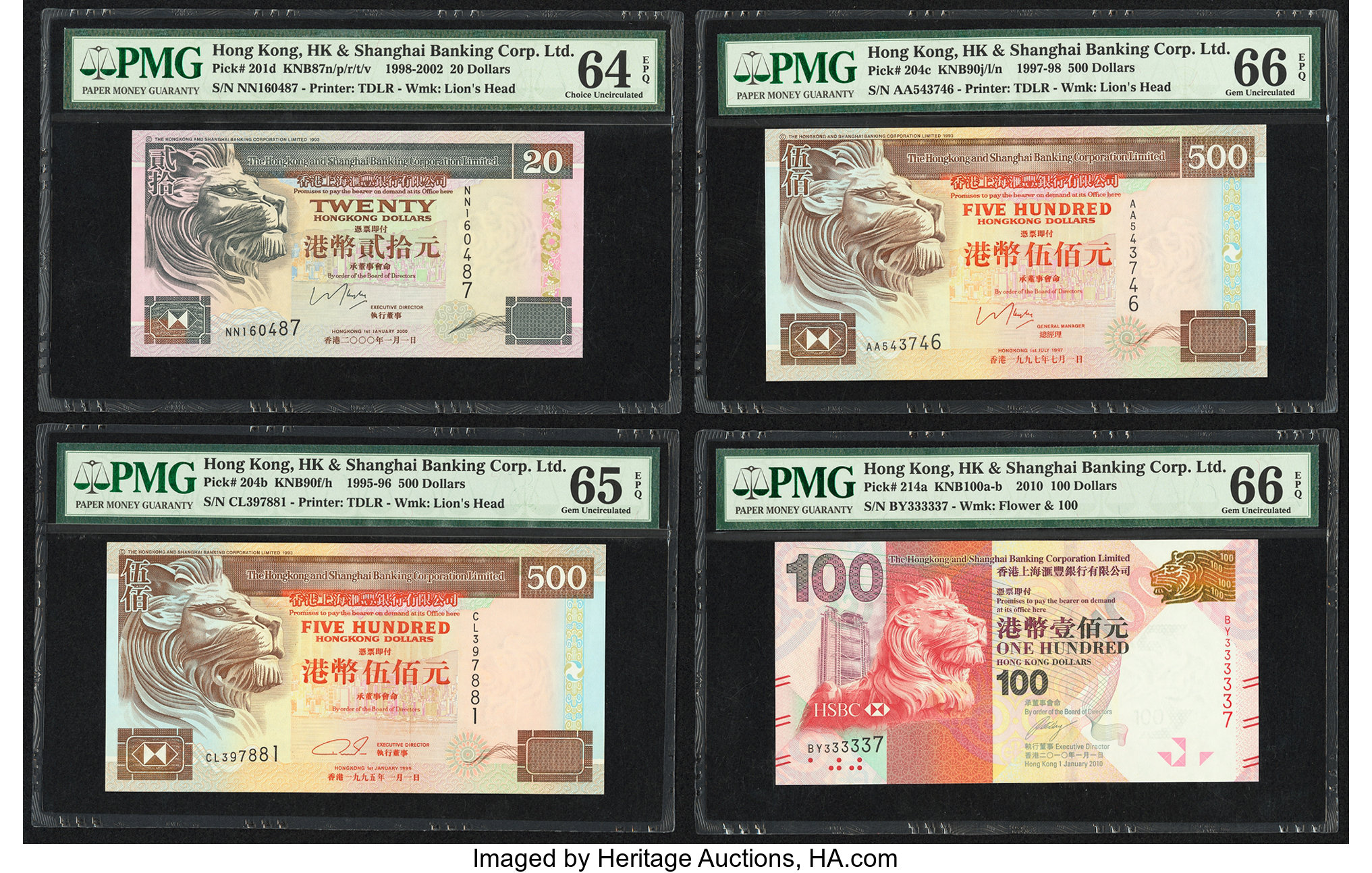 image for: Hong Kong  500 dollars (B684g)