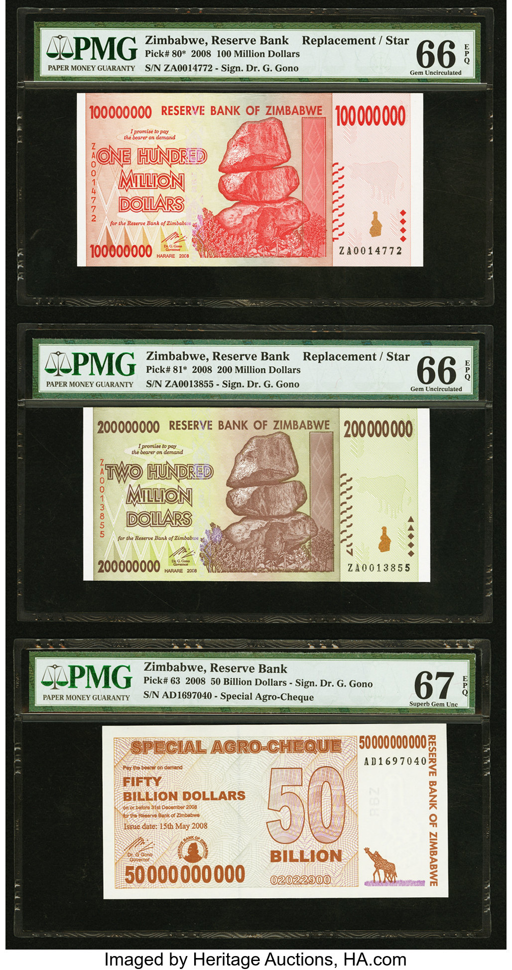 image for: Zimbabwe  10 dollars (B158a)