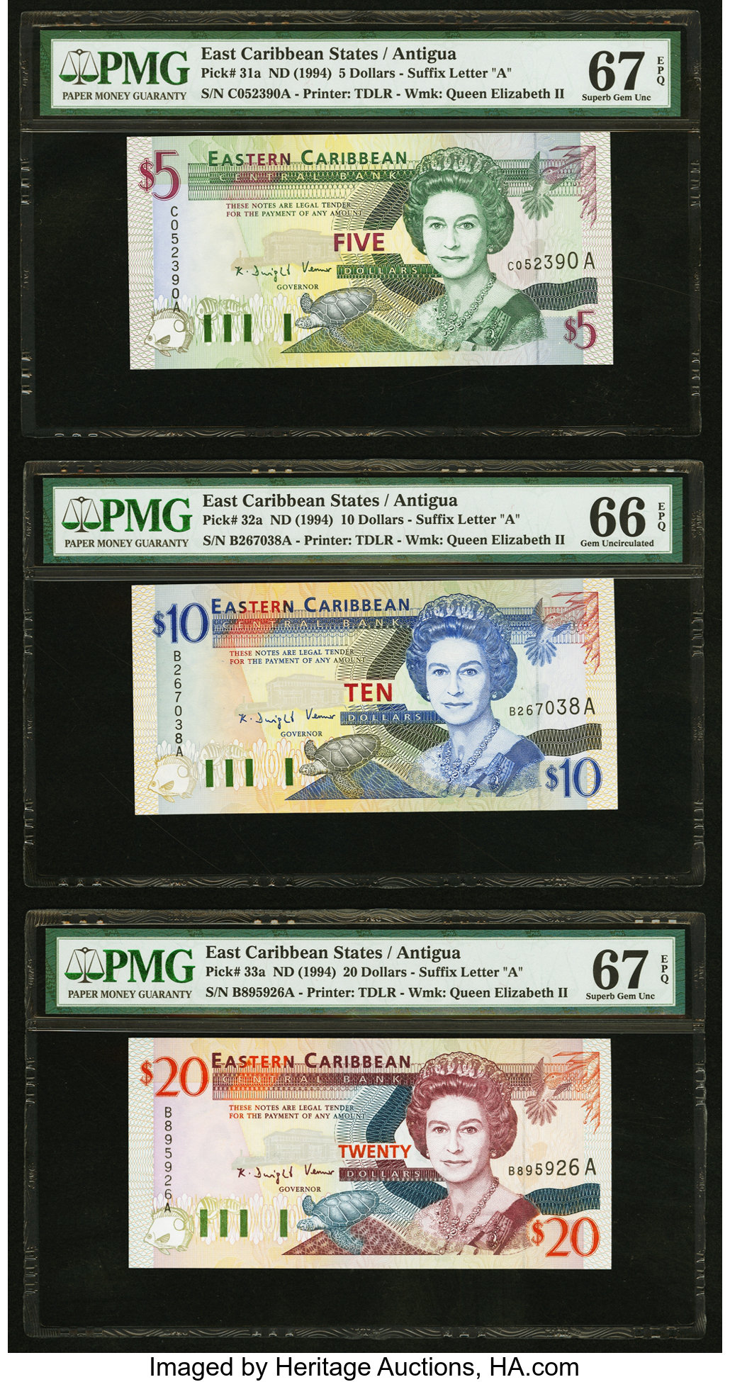 image for: East Caribbean States  5 dollars (B215m)