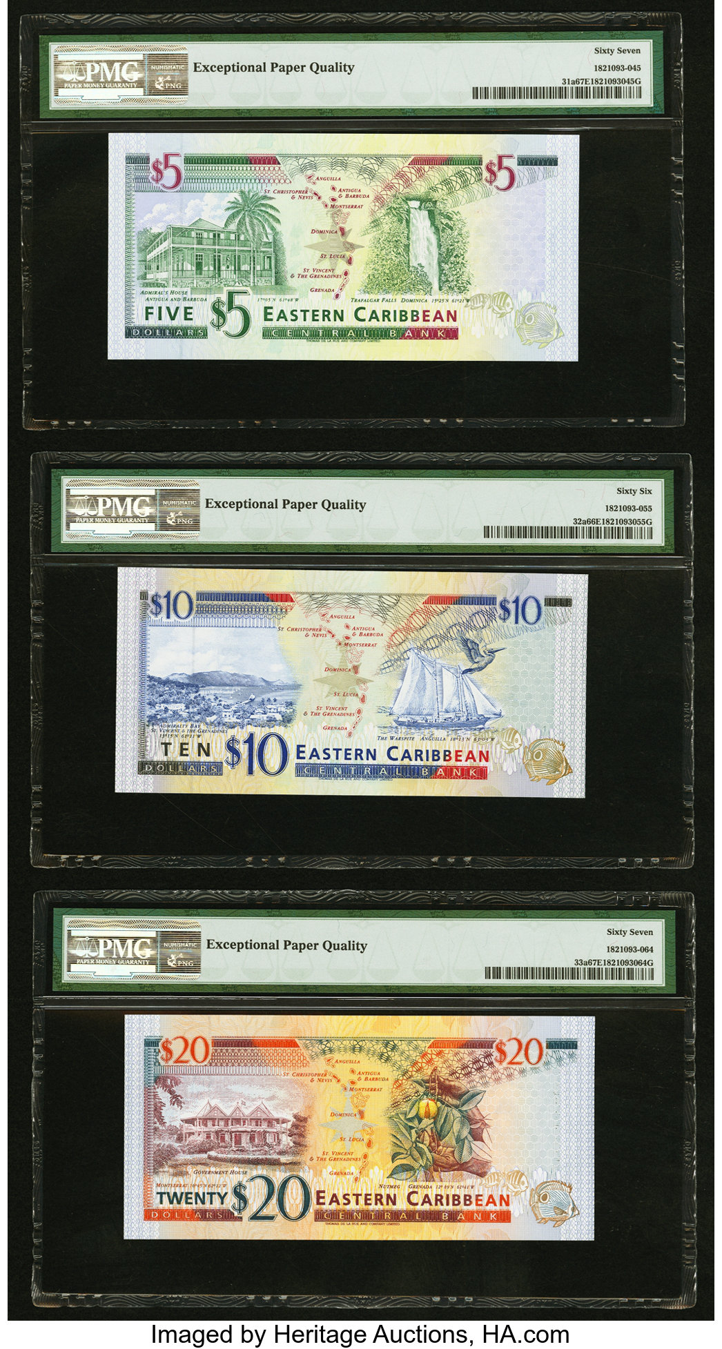 image for: East Caribbean States  5 dollars (B215k)