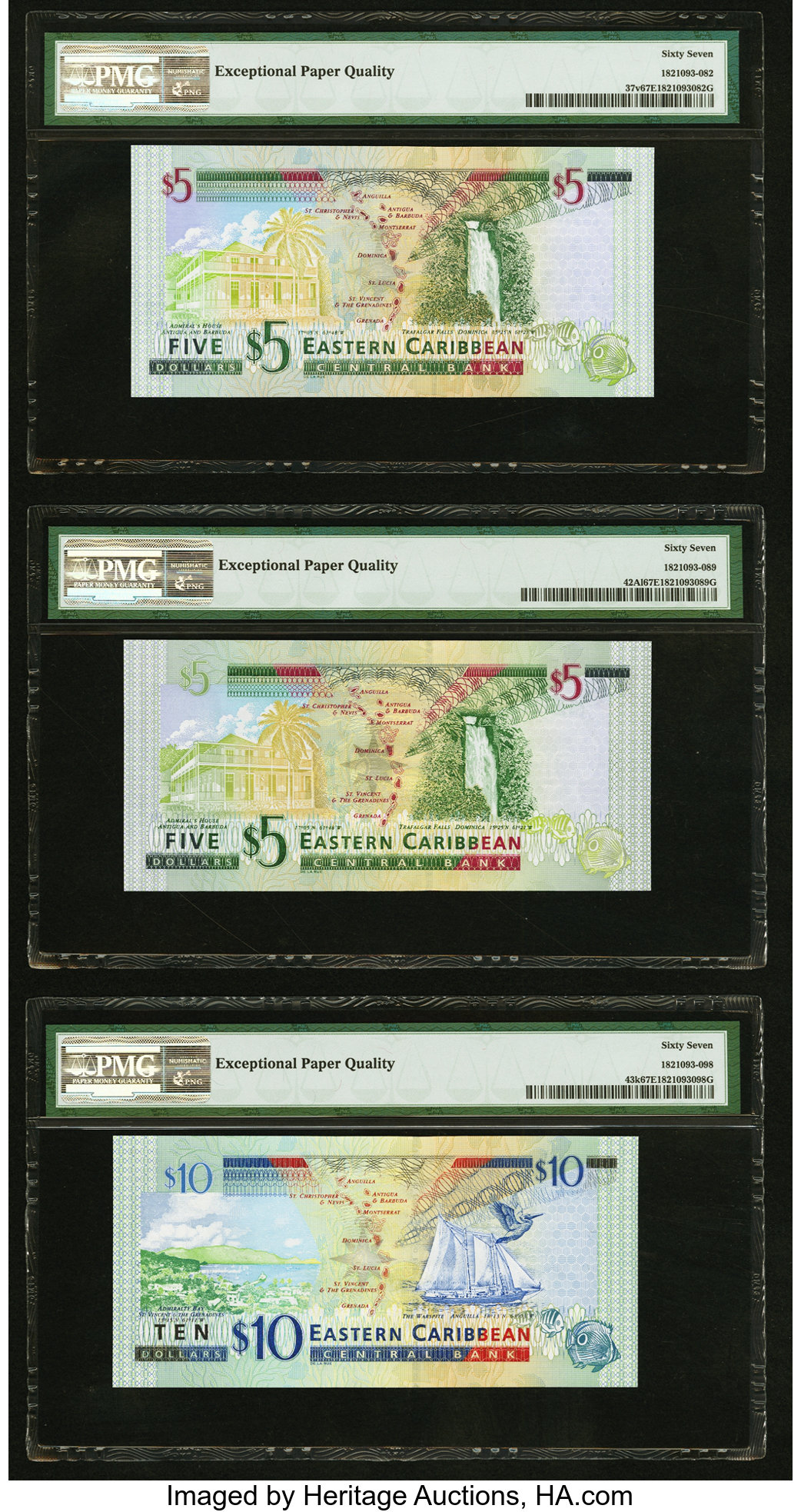 image for: East Caribbean States  10 dollars (B227v)