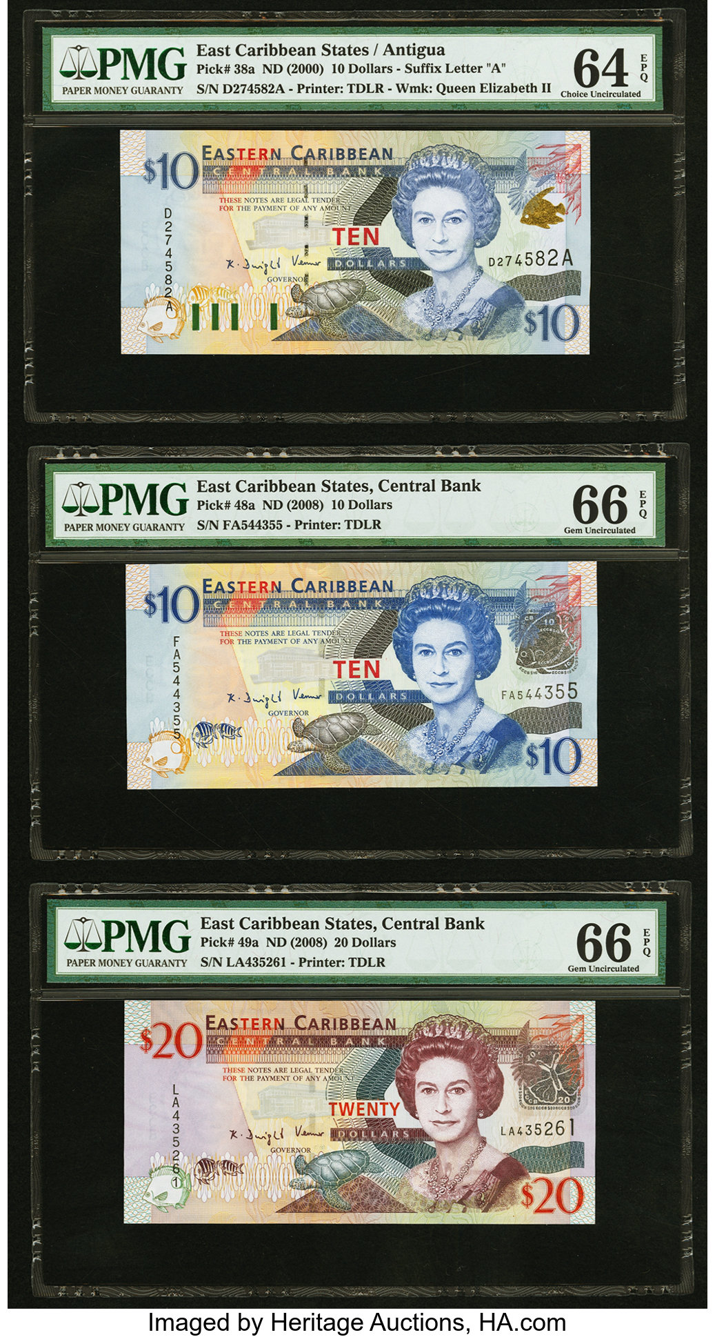 image for: East Caribbean States  10 dollars (B222k)