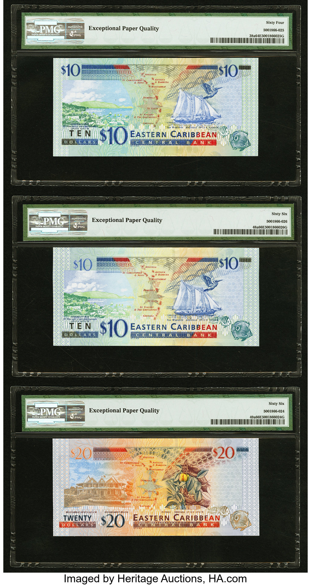 image for: East Caribbean States  10 dollars (B222d)
