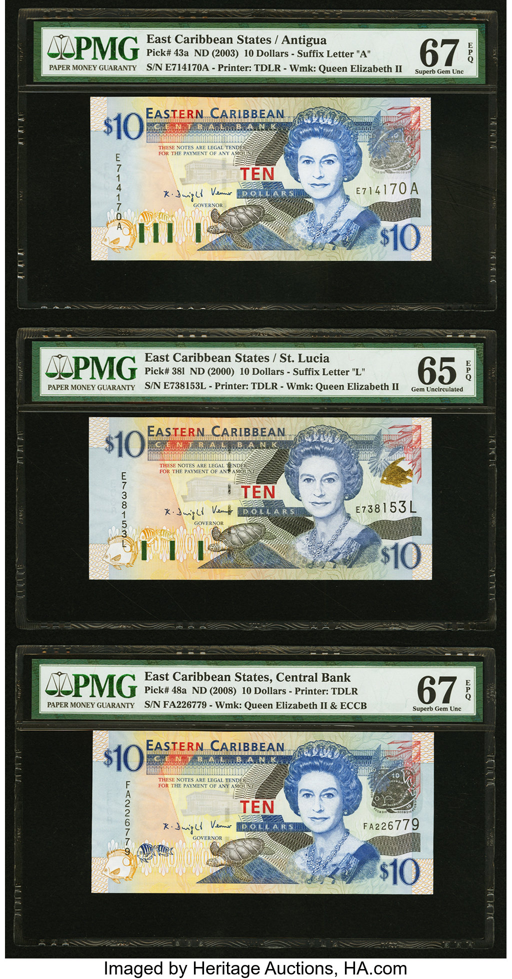 image for: East Caribbean States  10 dollars (B227m)