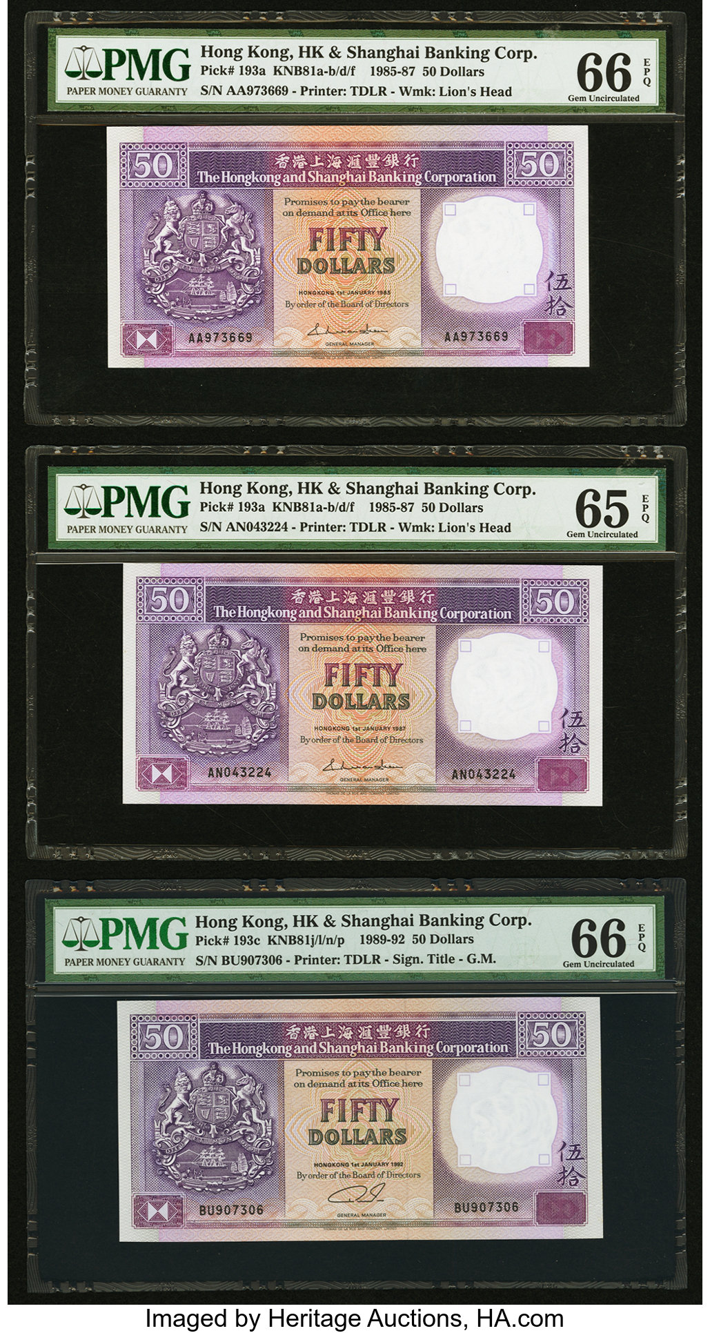 image for: Hong Kong  50 dollars (B675as)