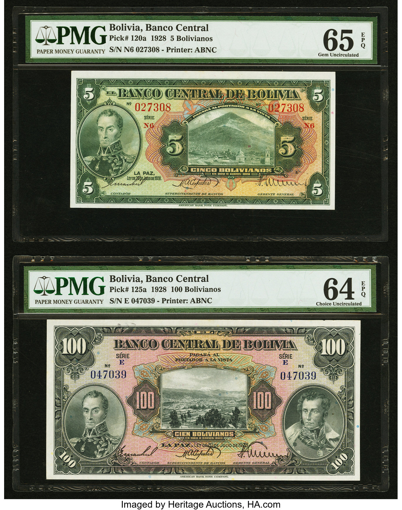 image for: Bolivia  5 bolivianos(B308a)