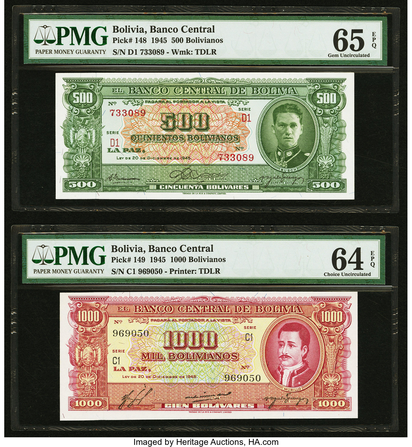 image for: Bolivia  500 bolivianos = 50 bol?vares(B337es1)
