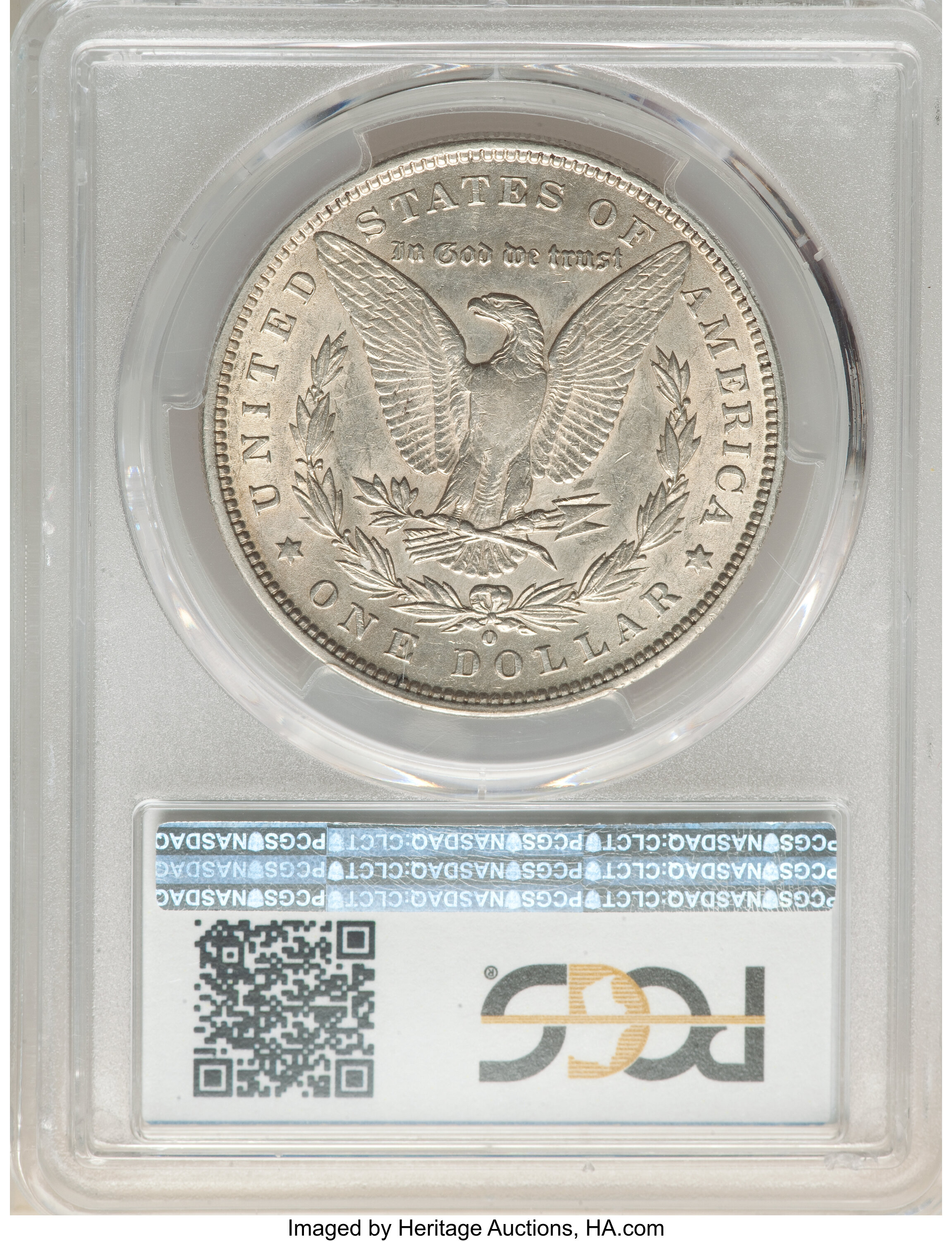 image for: 1889-O $1 VAM-6A, AU53 PCGS. A Hit List 40 Variety. PCGS Population: (178/7653). NGC Census: (188/4831). CDN: $130 Whsle. B...