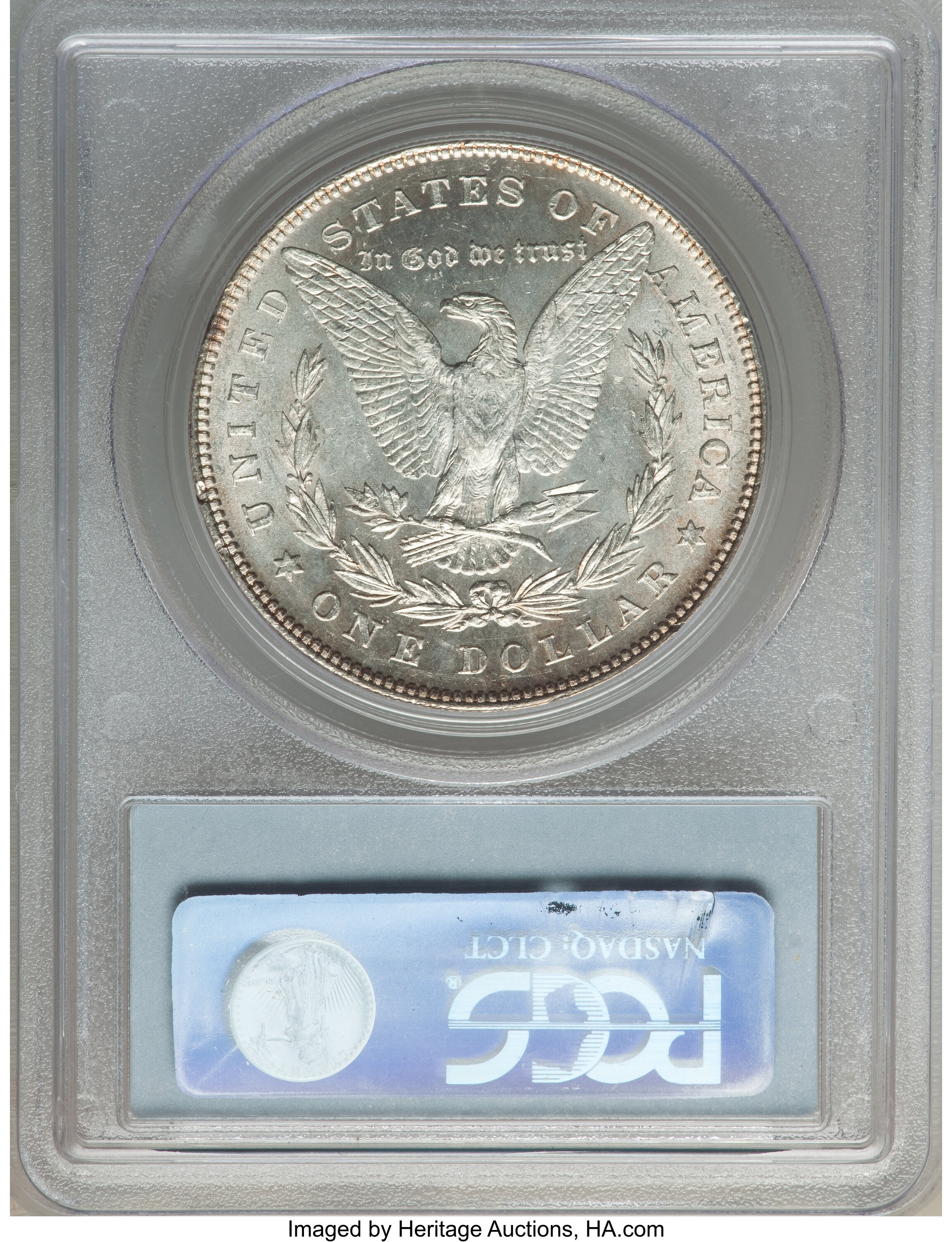 1878 7TF $1  Reverse of 1878, Polished Ear, VAM-81 G4 thumbnail 2