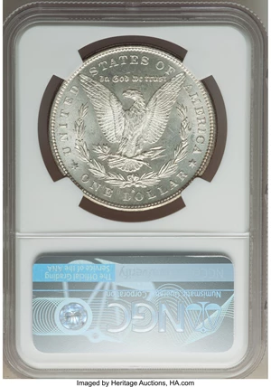 image for: 1880-S $1 8/7, Checkmark, Medium S, VAM-12, MS65 NGC. A Hitlist-40 Variety. NGC Census: (0/0). PCGS Population: (22/32). MS...