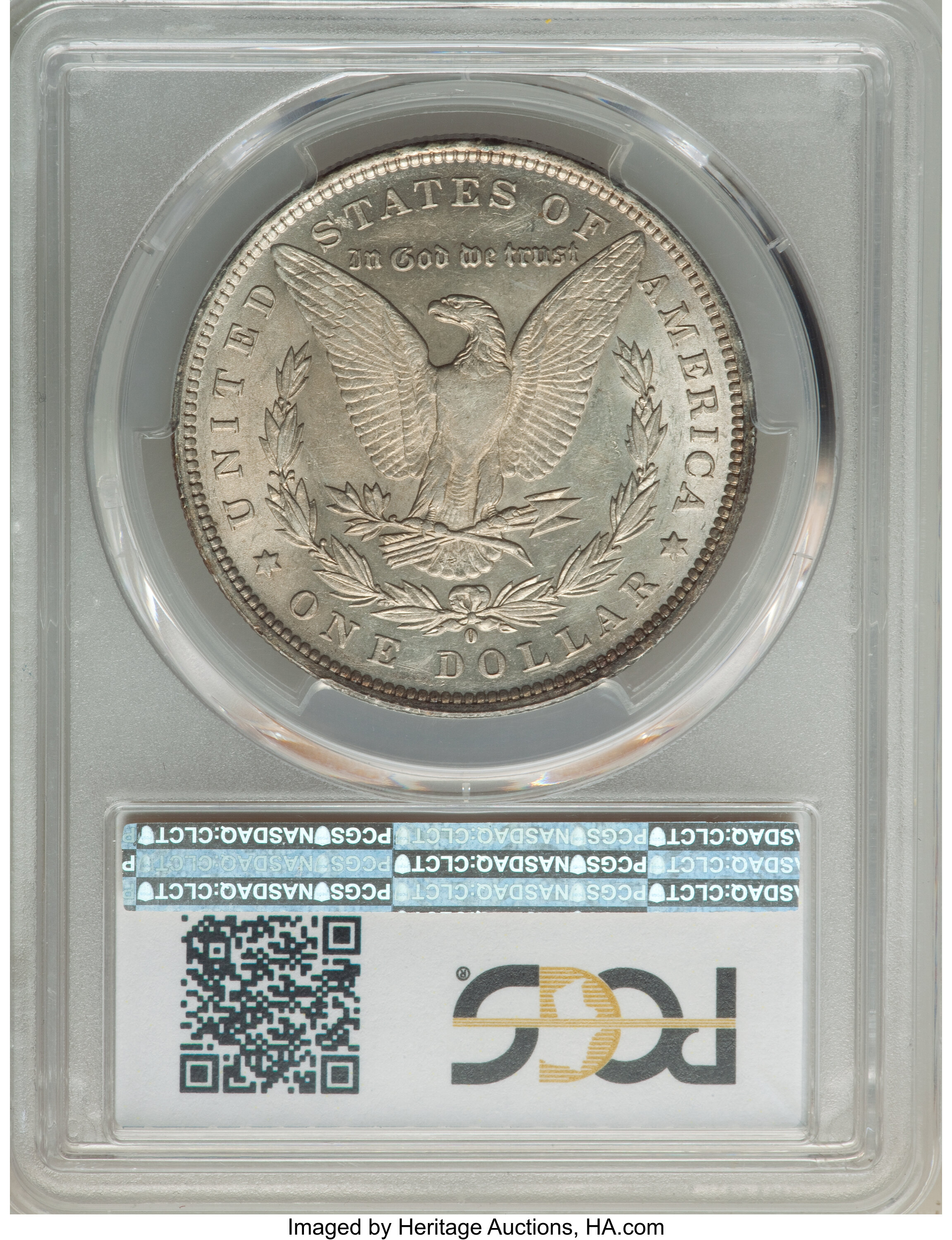 image for: 1888-O $1 Oval-O, VAM-34, Top 100, AU55 PCGS. PCGS Population: (2/10). NGC Census: (0/0). AU55. Mintage 12,150,000....