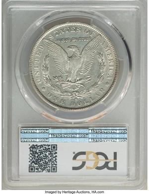 image for: 1889-O $1 Oval O, VAM-2, Top-100, AU53 PCGS. PCGS Population: (15/55). NGC Census: (2/9). CDN: $143 Whsle. Bid for NGC/PCGS...