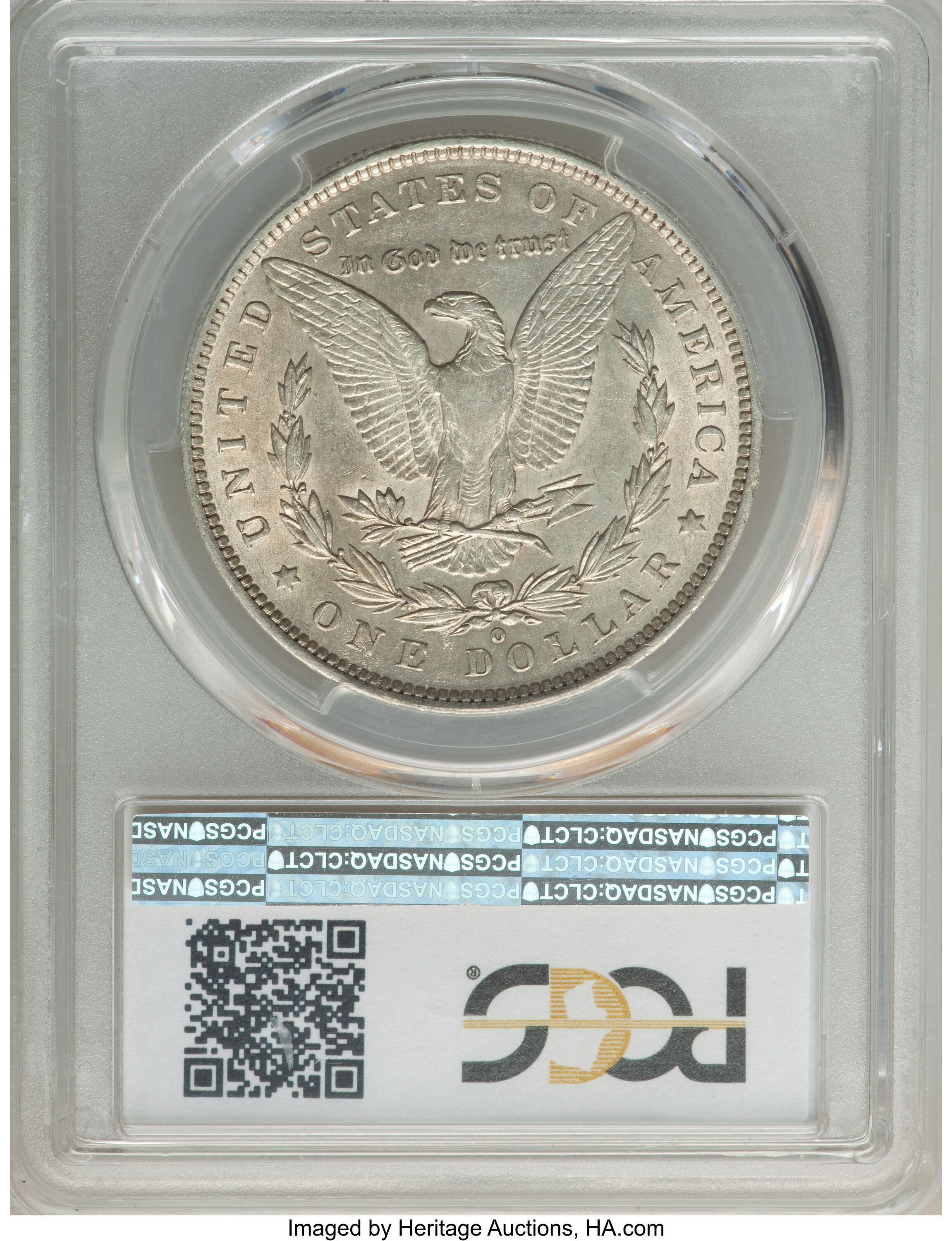 image for: 1891 $1 Pitted Reverse, VAM-1B, Hot-50, AU50 PCGS. PCGS Population: (5/18). NGC Census: (0/0). AU50....