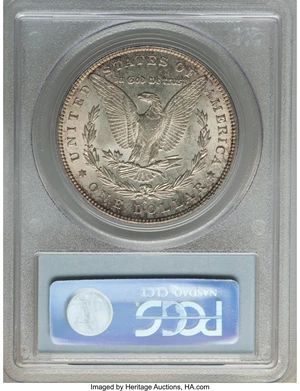 image for: 1899-S $1 Doubled Date, VAM-7, Top 100, MS62 PCGS. PCGS Population: (18/71). NGC Census: (23/37). CDN: $764.50.Whsle. Bid f...