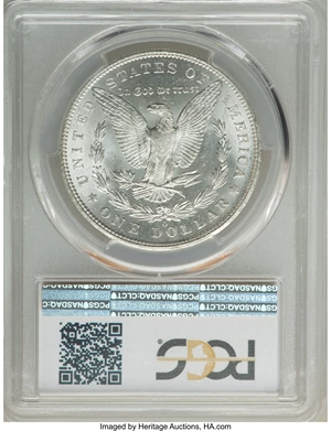 image for: 1904-O $1 Fish Hook, VAM-4B, MS65 PCGS. A Hitlist Variety. PCGS Population: (27/5). NGC Census: (0/0). CDN: $440 Whsle. Bid...