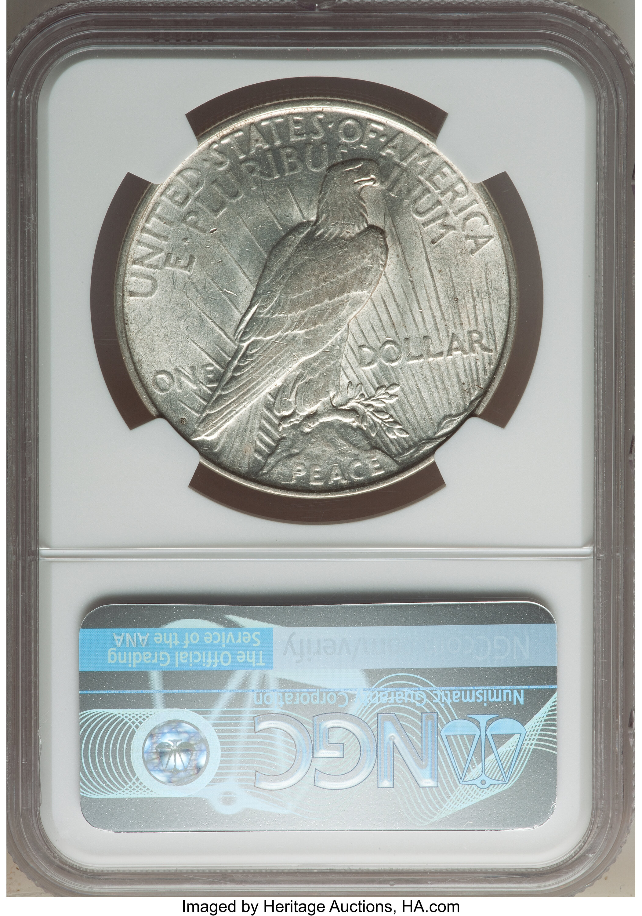 image for: 1922-D $1 Tripled Leaves & Clash, VAM-7A, AU55 NGC. A Top 50 Variety. NGC Census: (0/0). PCGS Population: (6/33). AU55....