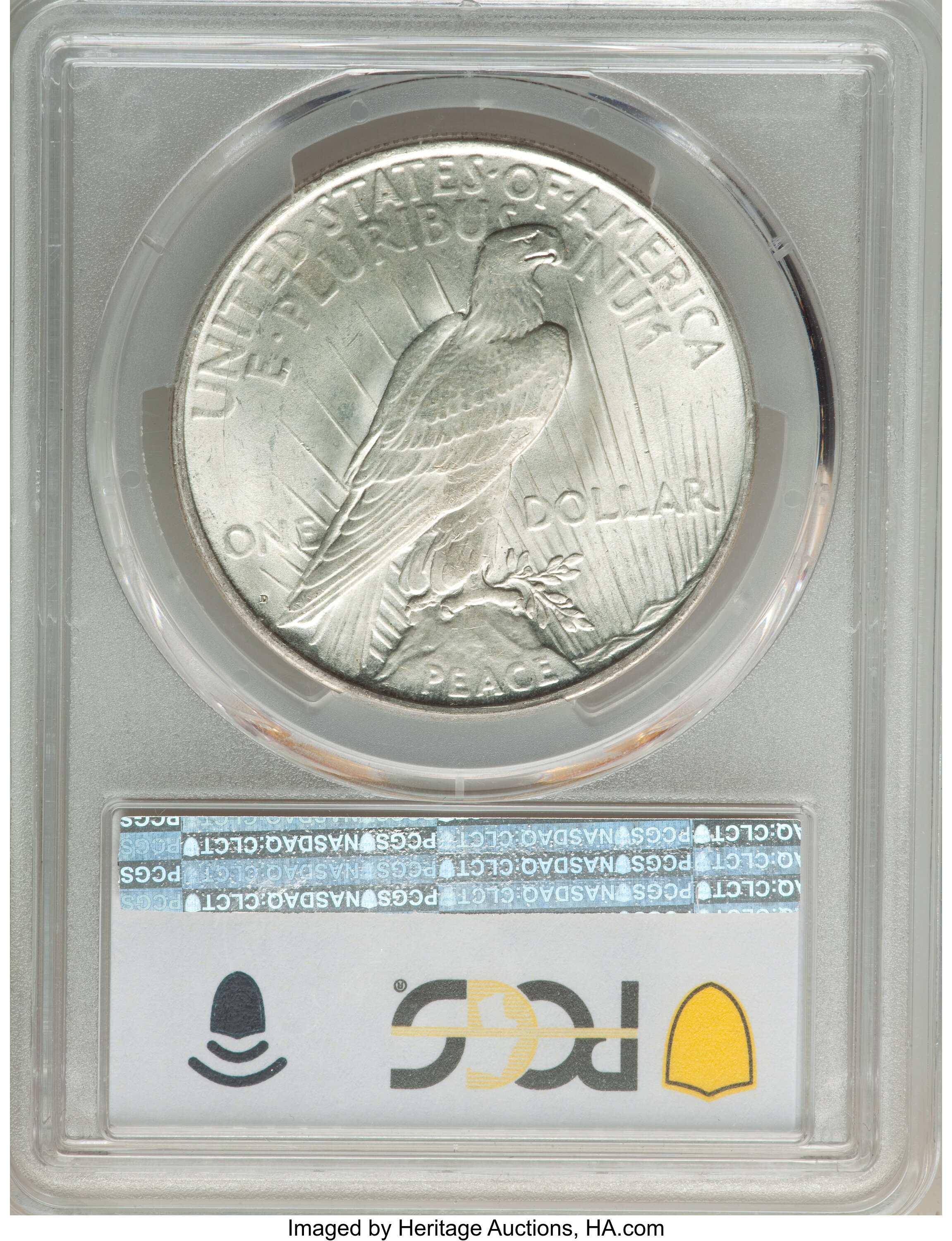 image for: 1923-D $1 VAM 1E, Extra Hair MS63 PCGS. CAC. An Elite 30 Variety. PCGS Population: (3/2). NGC Census: (0/0). MS63....