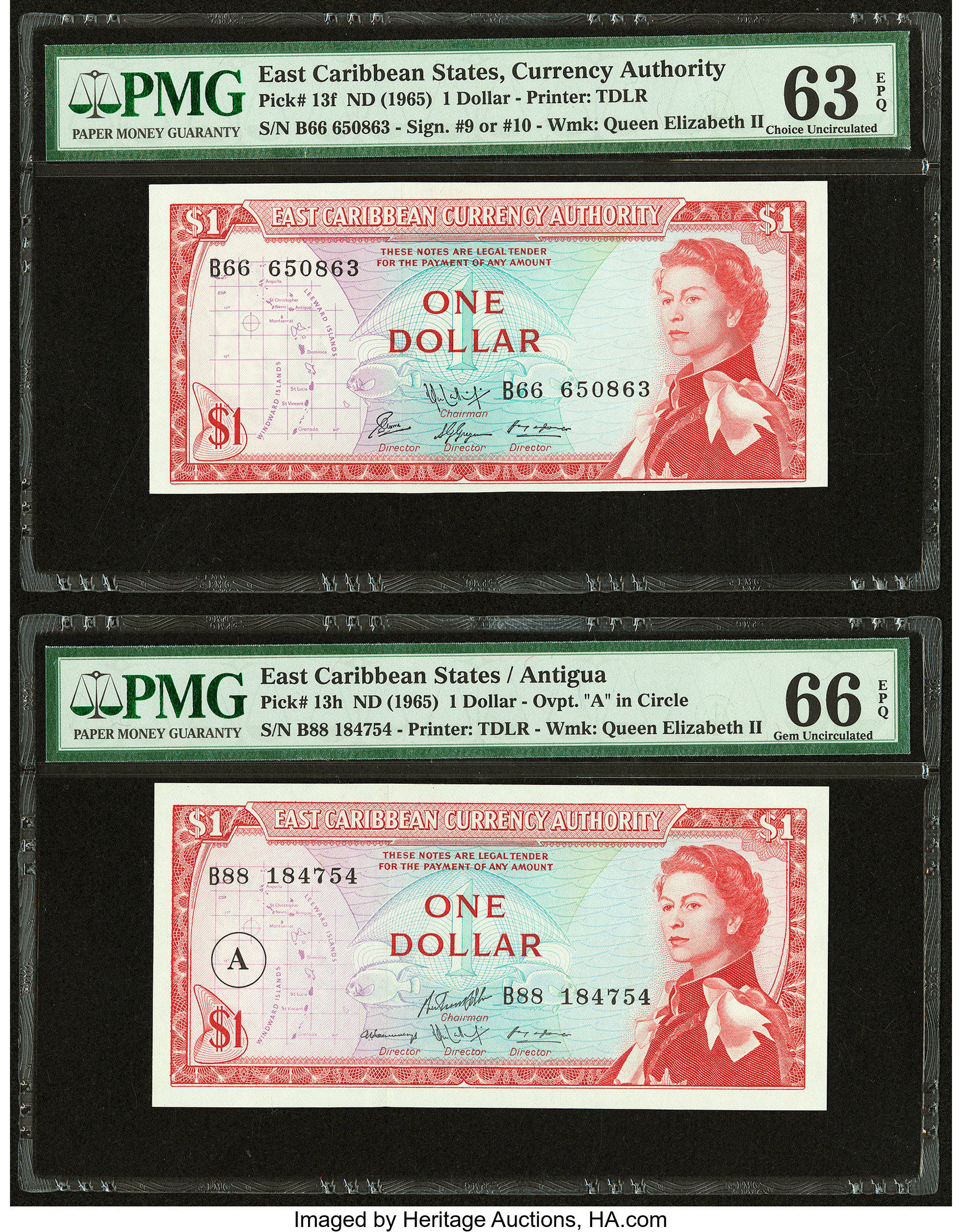 image for: East Caribbean States  1 dollar (B201v)