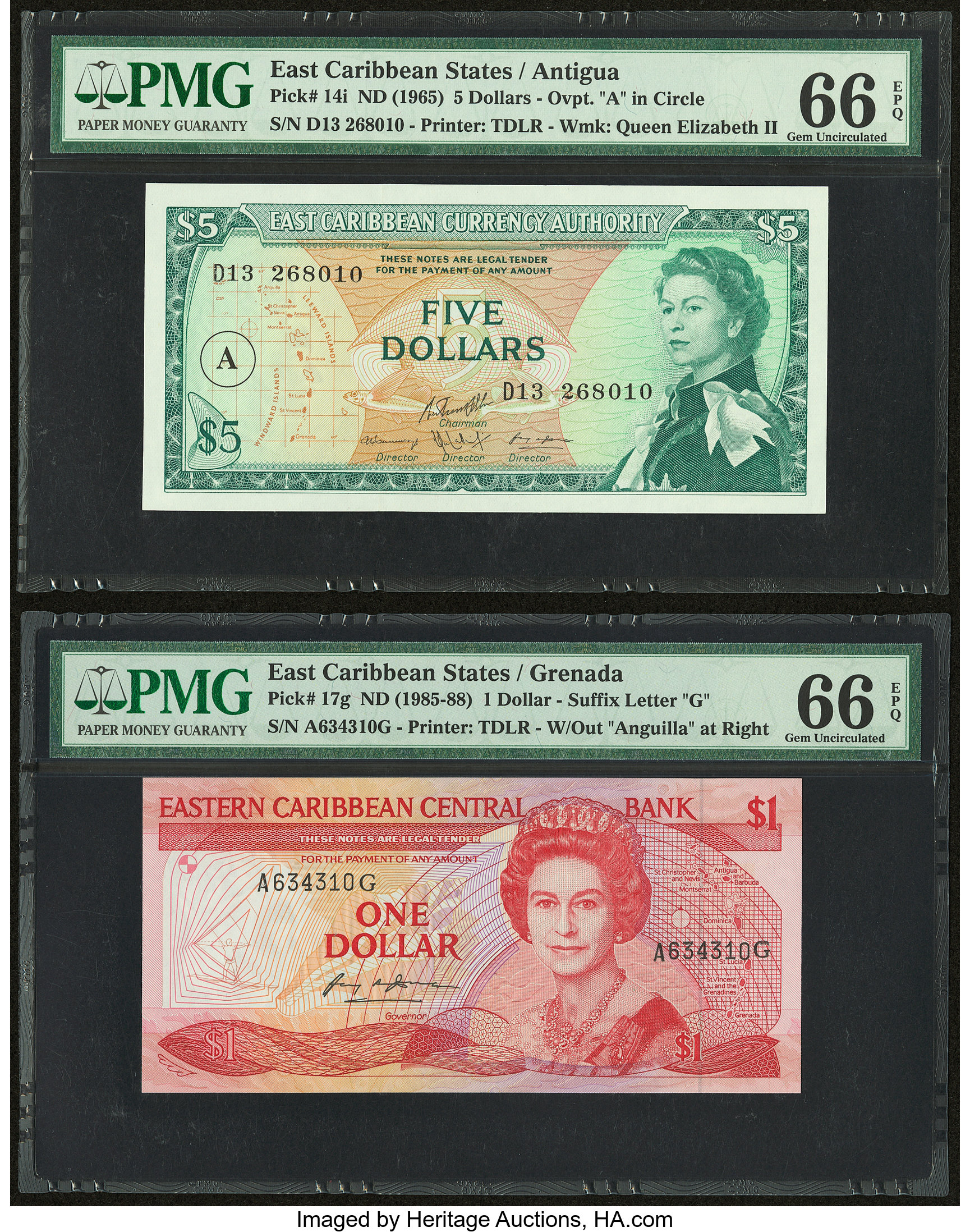 image for: East Caribbean States  1 dollar (B201u)