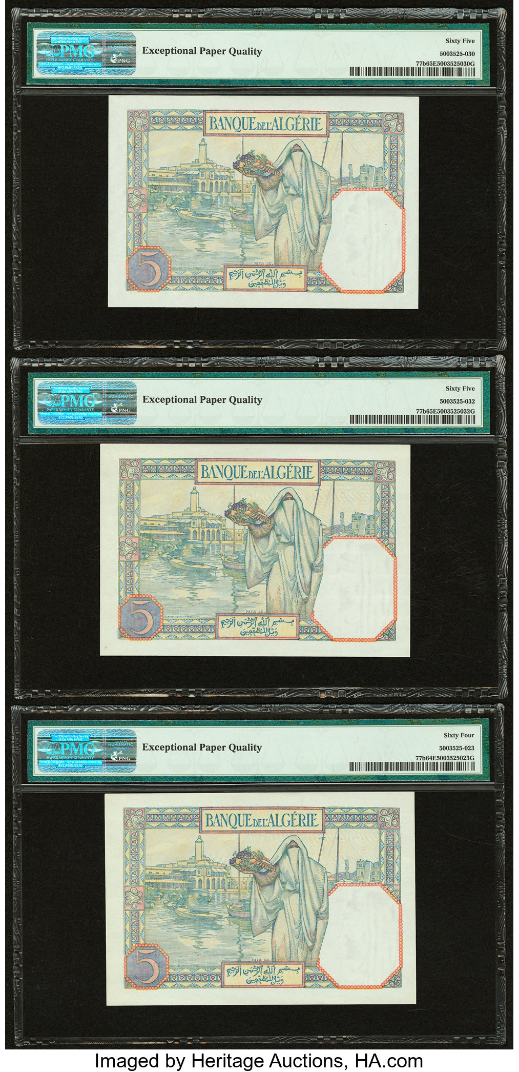 image for: Algeria  5 francs(B123b)