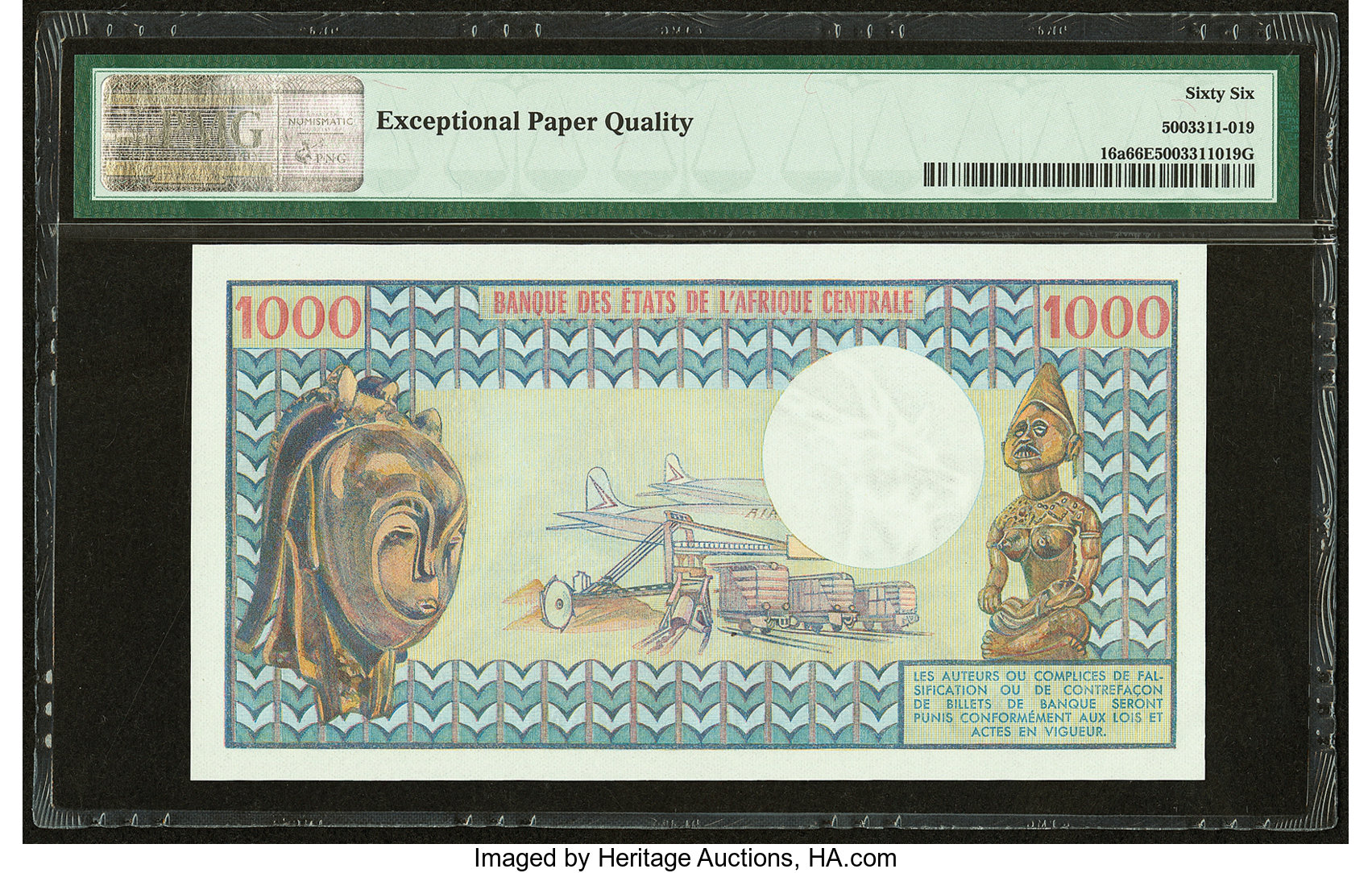 image for: Cameroon  1,000 francs(B402es)