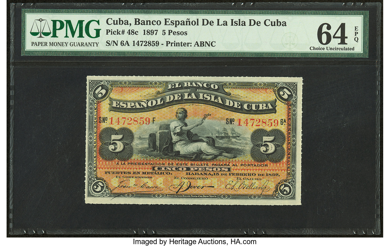 image for: Cuba  5 pesos (B306b)