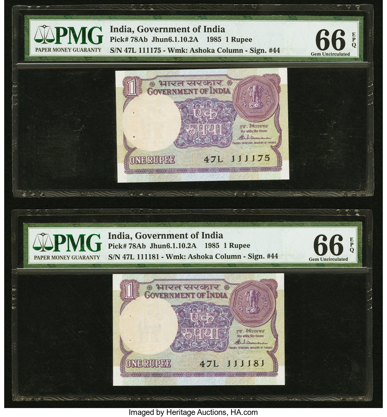Reserve Bank of India 10 rupees B261a,P81a No date Sig 8 