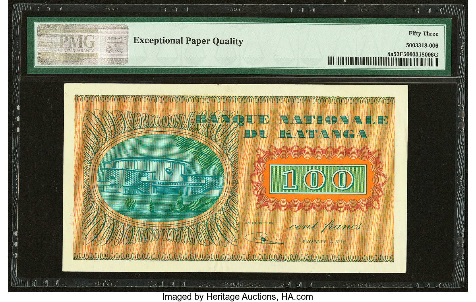image for: Katanga  100 francs(B206ar2)