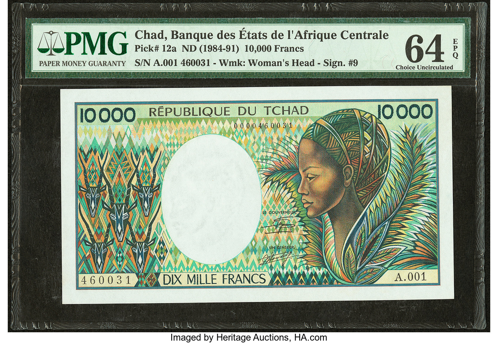 image for: Chad  10,000 francs (B212b)