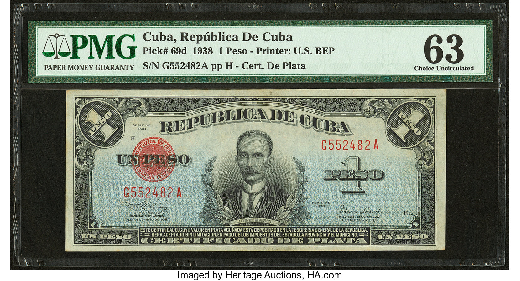 image for: Cuba  1 peso(B401c)