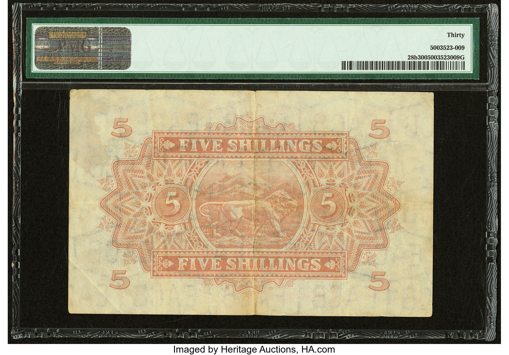 image for: East Africa  5 shillings(B217p)