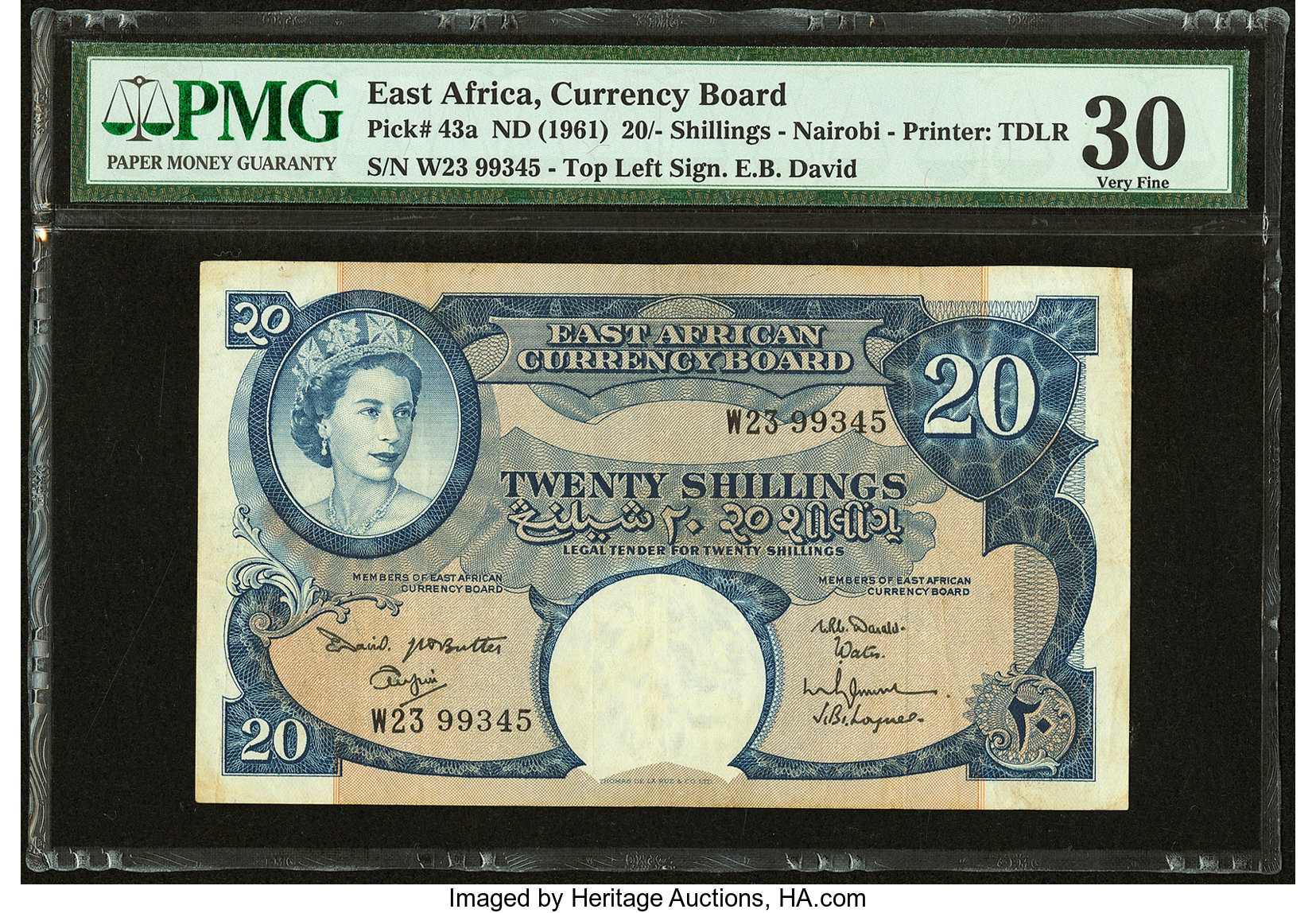 image for: East Africa  20 shillings(B229bs2)