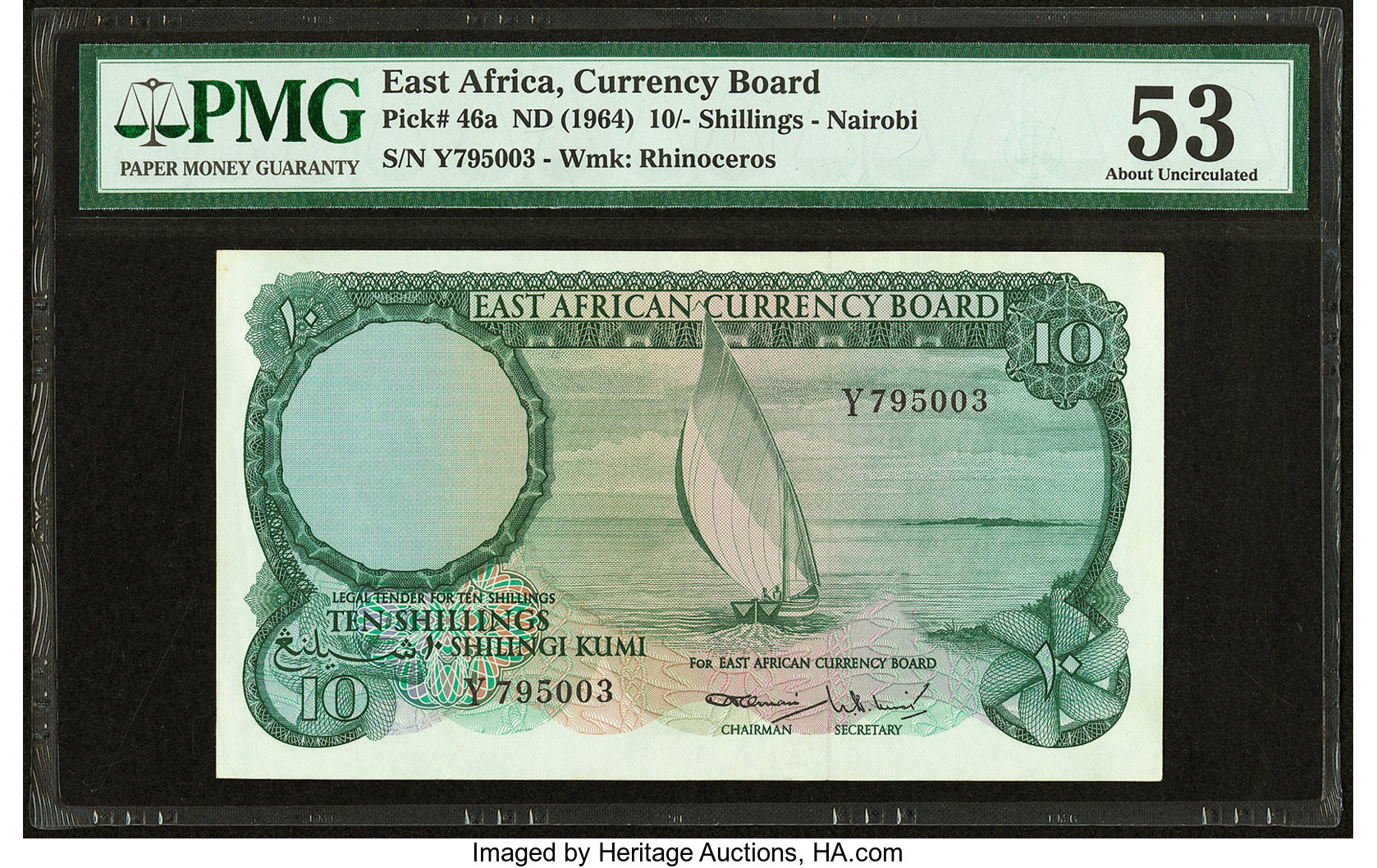 image for: East Africa  10 shillings(B232as2)