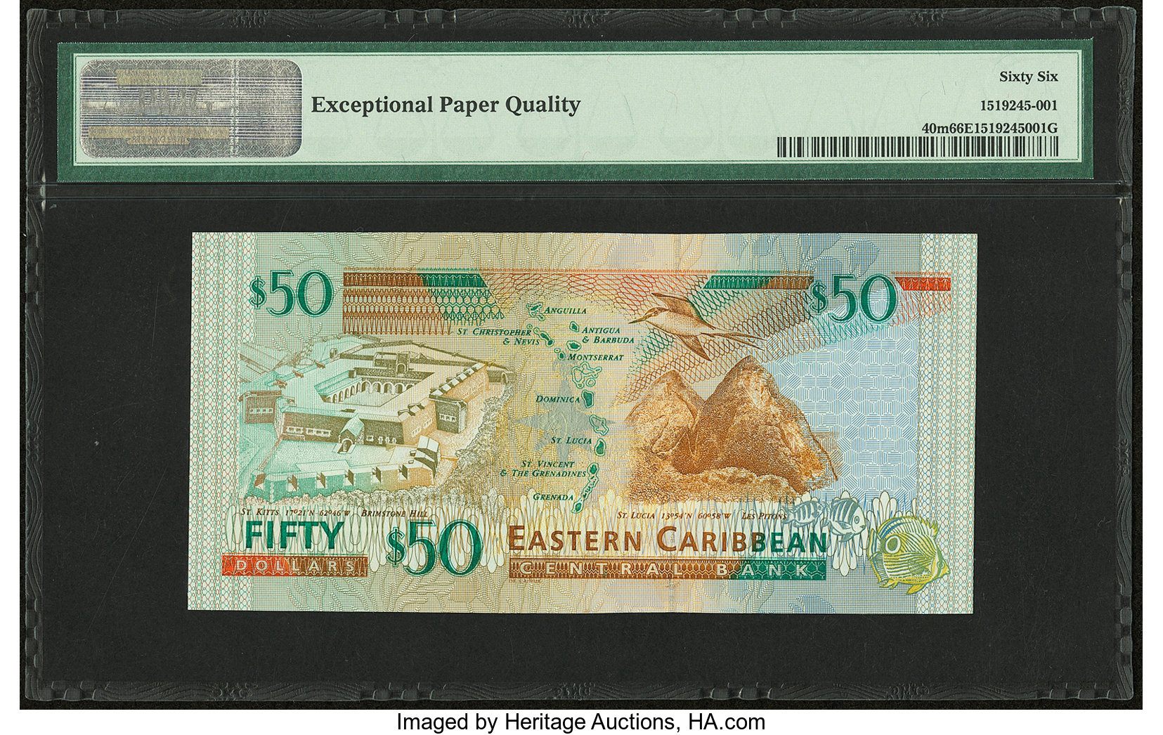 image for: East Caribbean States  50 dollars (B224d)