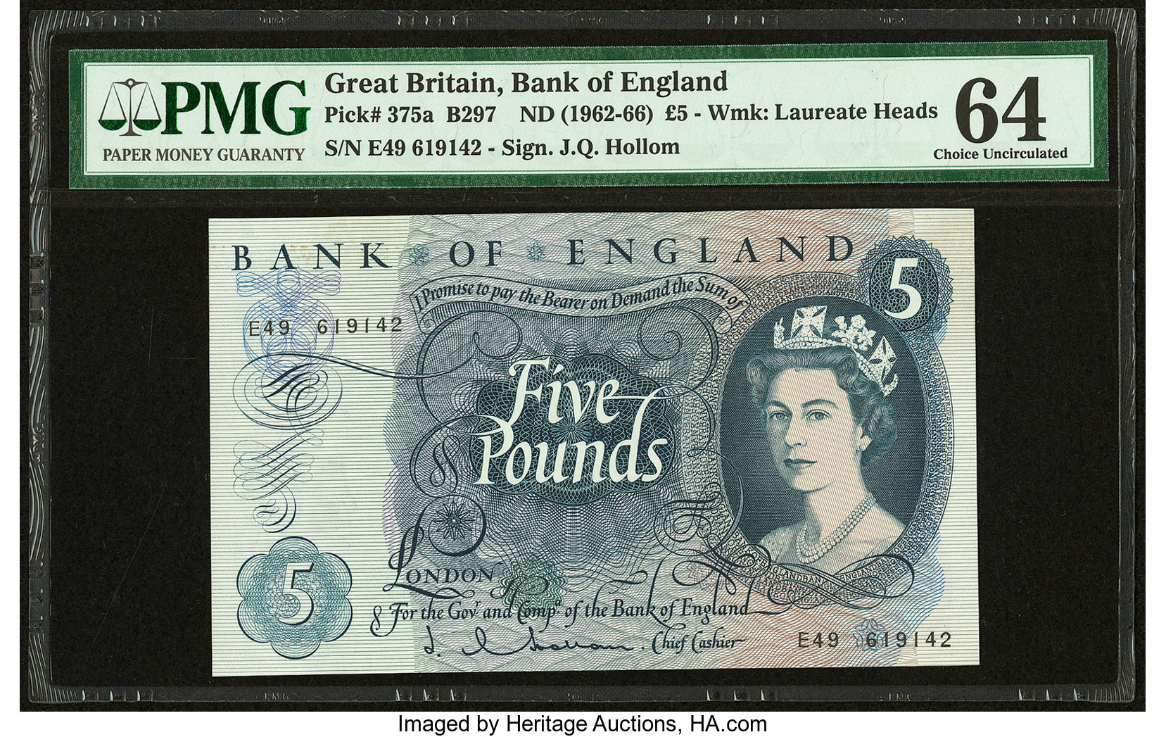 image for: United Kingdom  5 pounds (B181a)