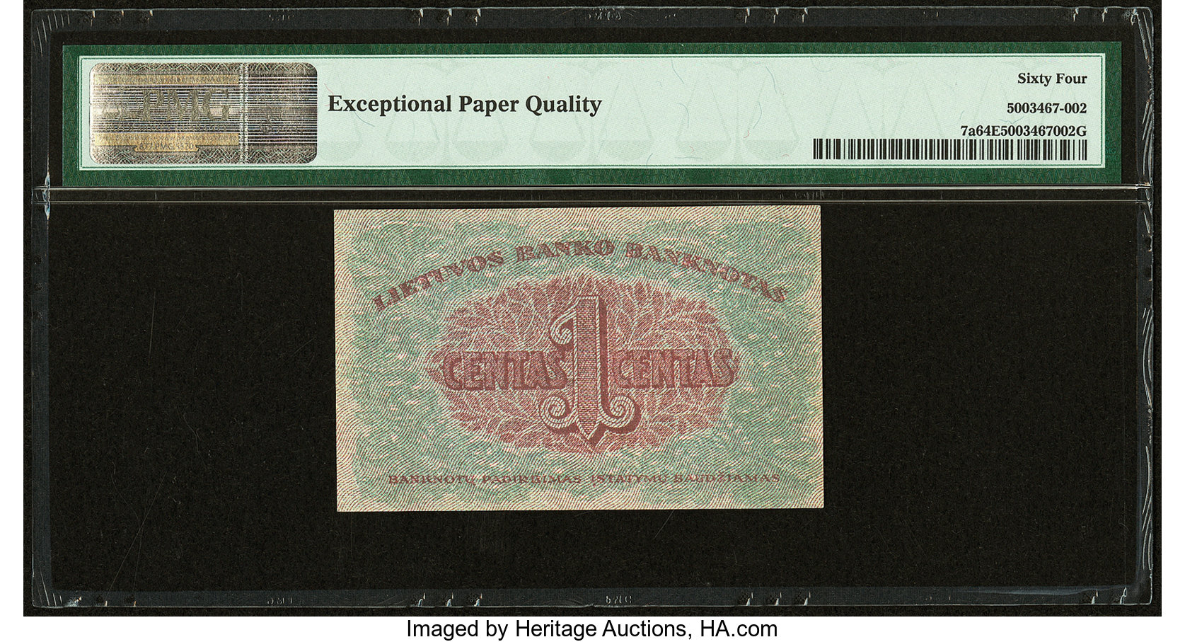 image for: Lithuania  1 centas(B107as3)