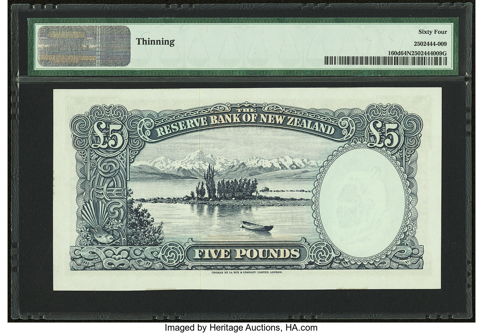 image for: New Zealand  5 pounds (B107fs)
