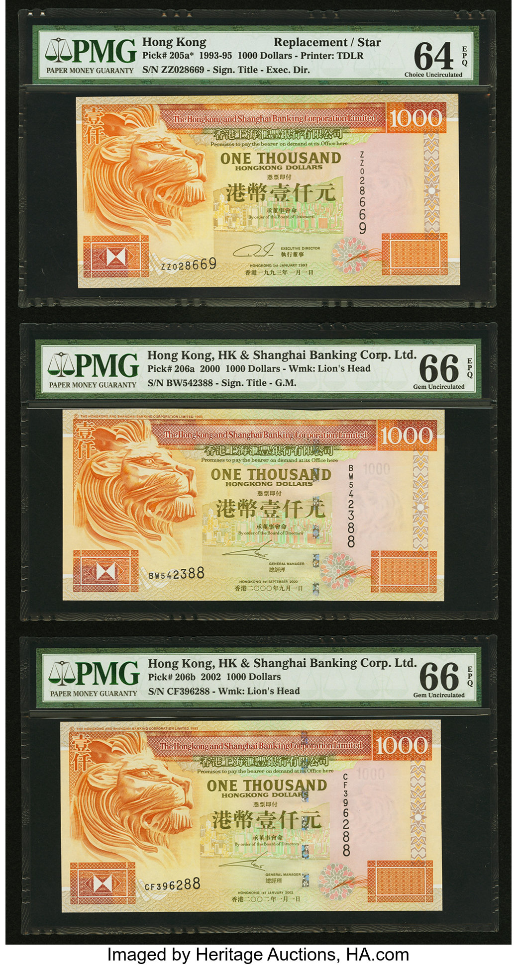 image for: Hong Kong  1,000 dollars (B685d)