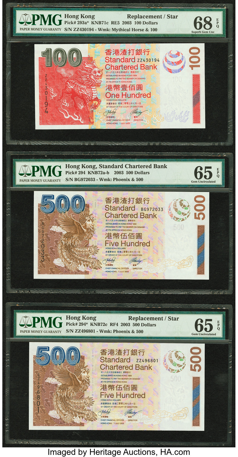 image for: Hong Kong  100 dollars (B415a)