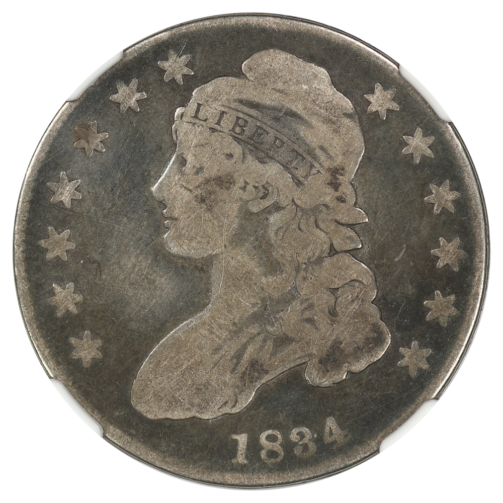 1834 50c NGC VG-08 (O-111 Small Date Small Letters)