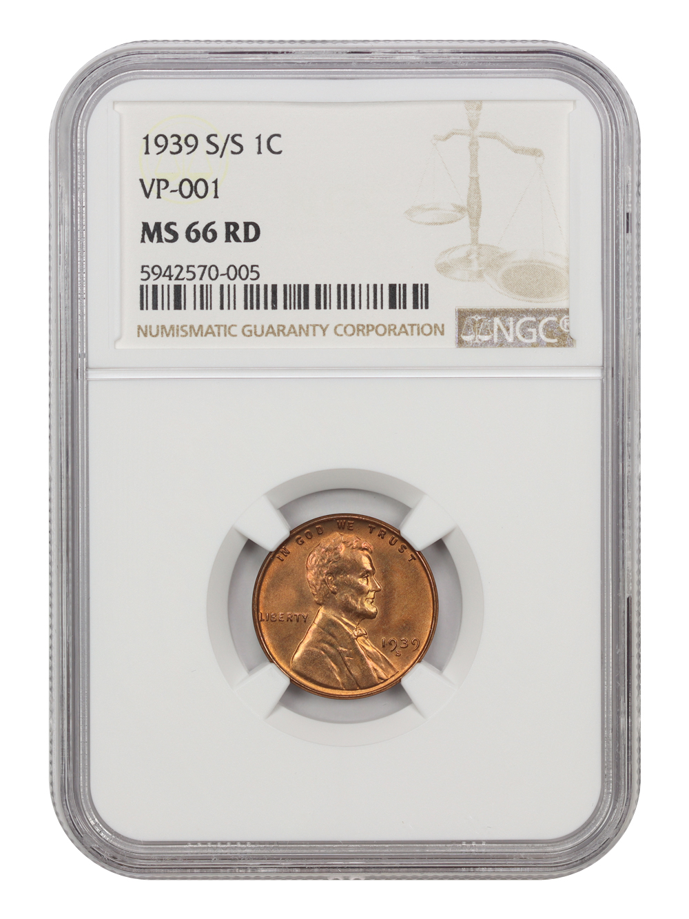 1939-S 1c MS RD MS66 RD thumbnail 9