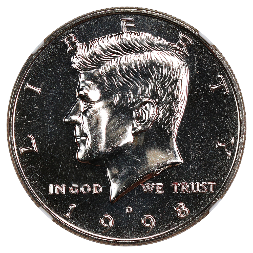 image for: 1998-D 50c NGC MS66 DPL