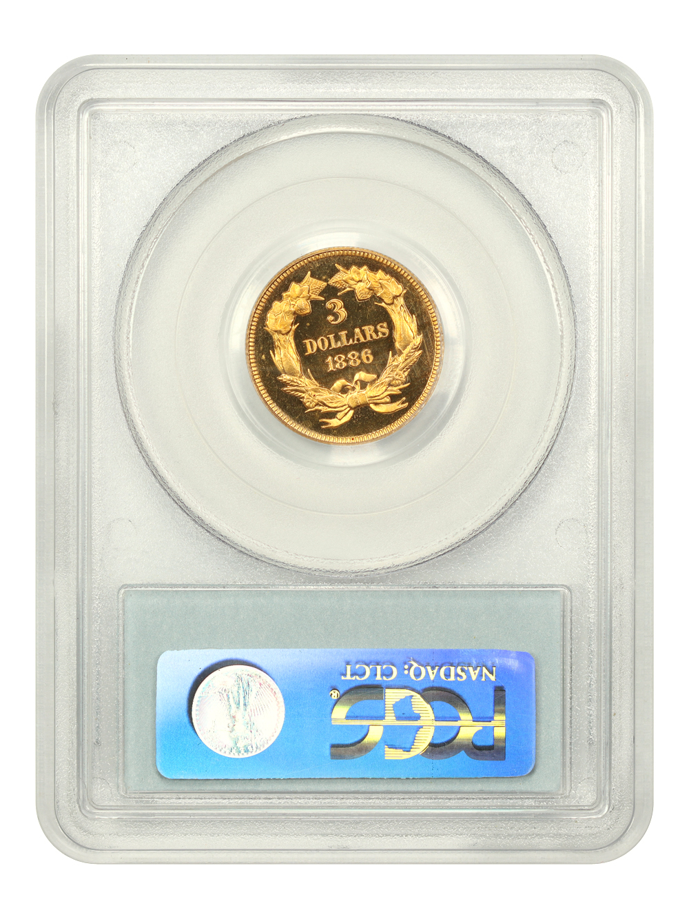 image for: 1886 $3 PCGS/CAC Proof 66 DCAM
