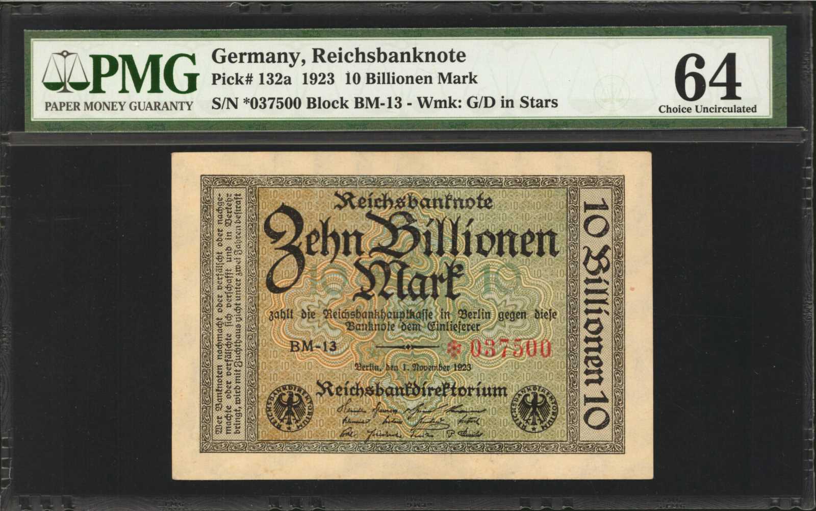 image for: Germany  10 billionen -10,000,000,000,000- mark (B304bs)