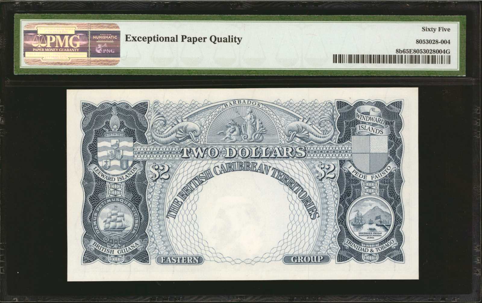 image for: British Caribbean Territories  2 dollars(B108e)