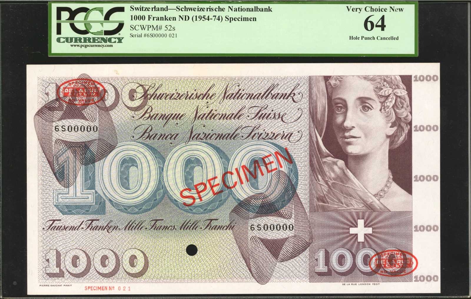 image for: Switzerland  1,000 francs (B336l)