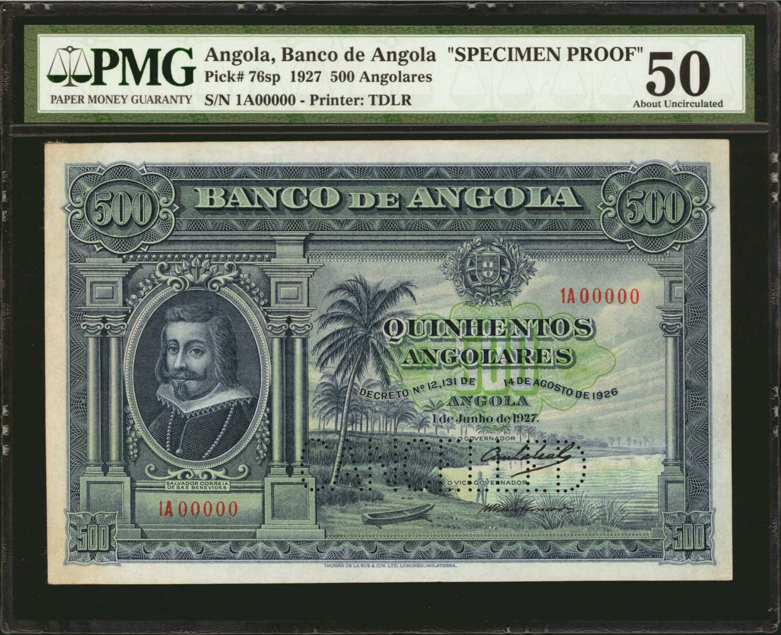 image for: Angola  500 angolares(B406a)